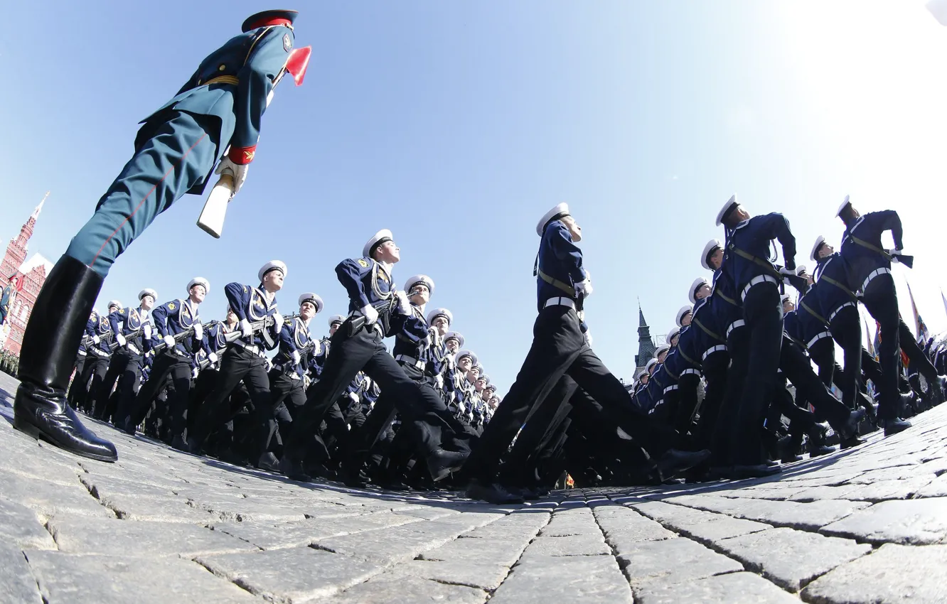 Photo wallpaper Moscow, parade, Red square, May 9, Victory