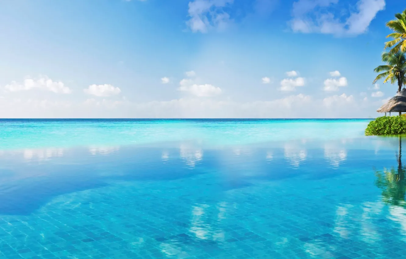 Photo wallpaper sea, landscape, tropics