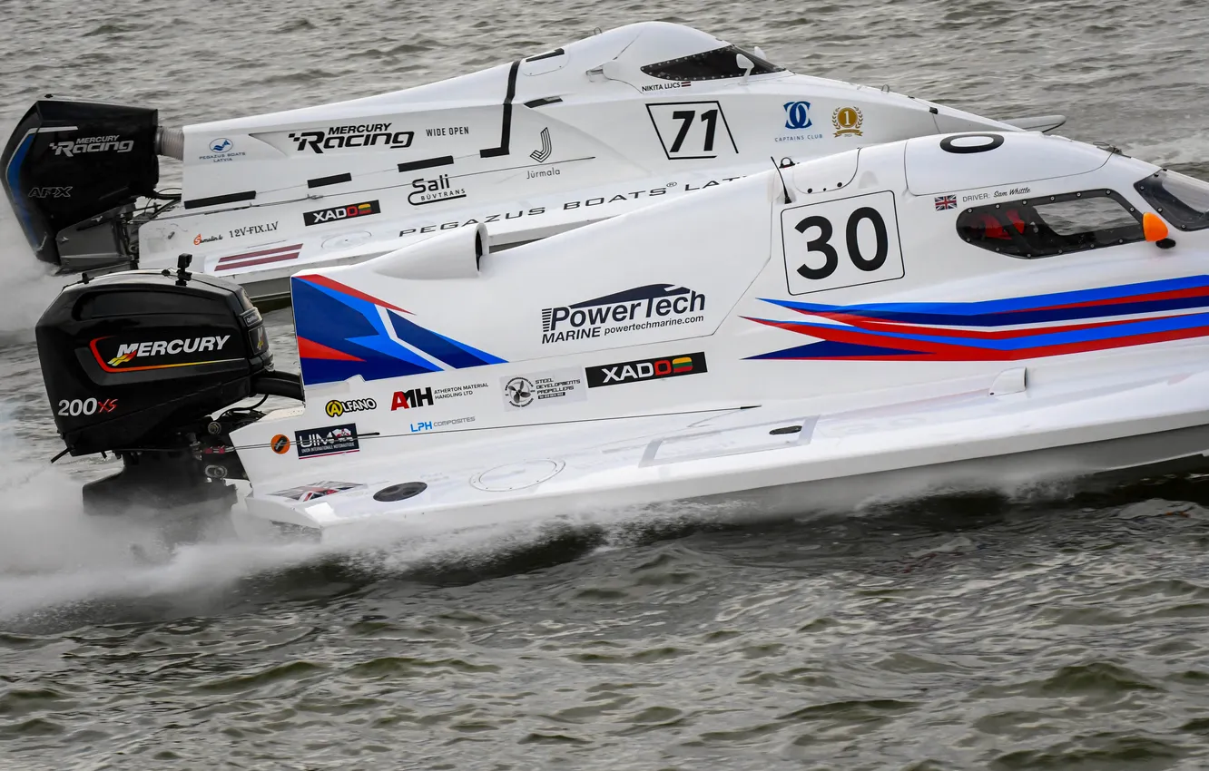 Photo wallpaper speed, boats, races