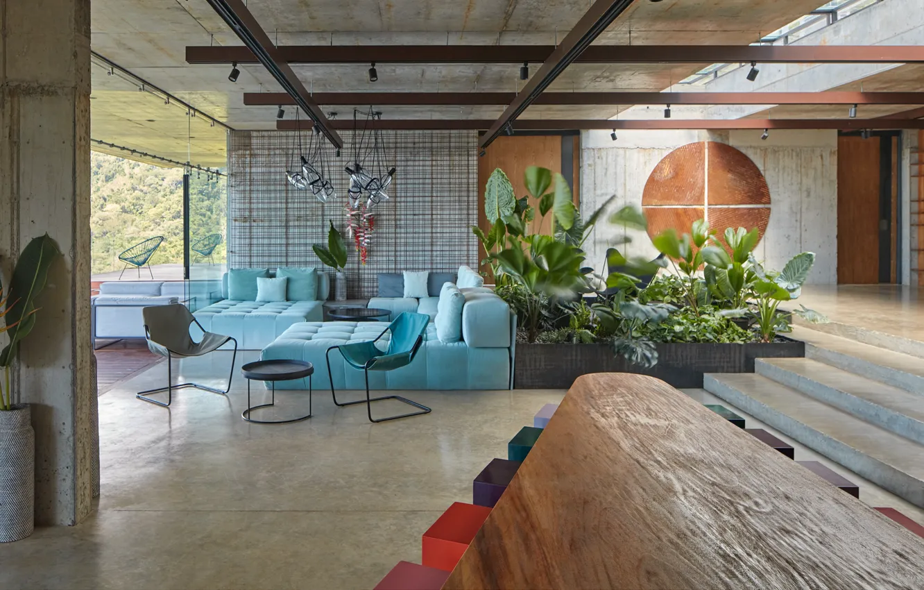 Photo wallpaper design, style, Villa, interior, living room, Costa Rica, Art Villas, above Playa Hermosa beach