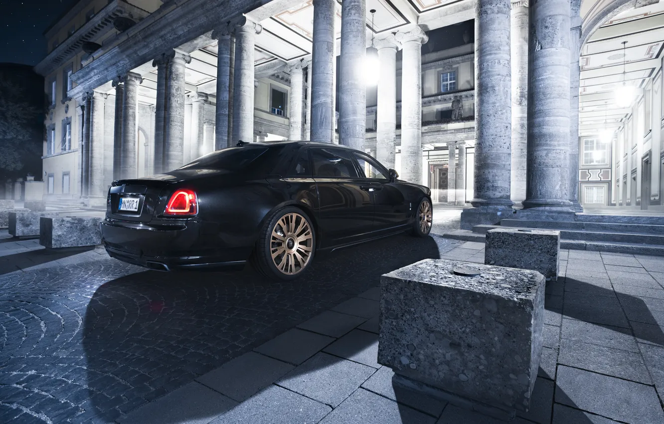 Photo wallpaper Rolls-Royce, Ghost, rolls-Royce, 2015, Spofec Black One