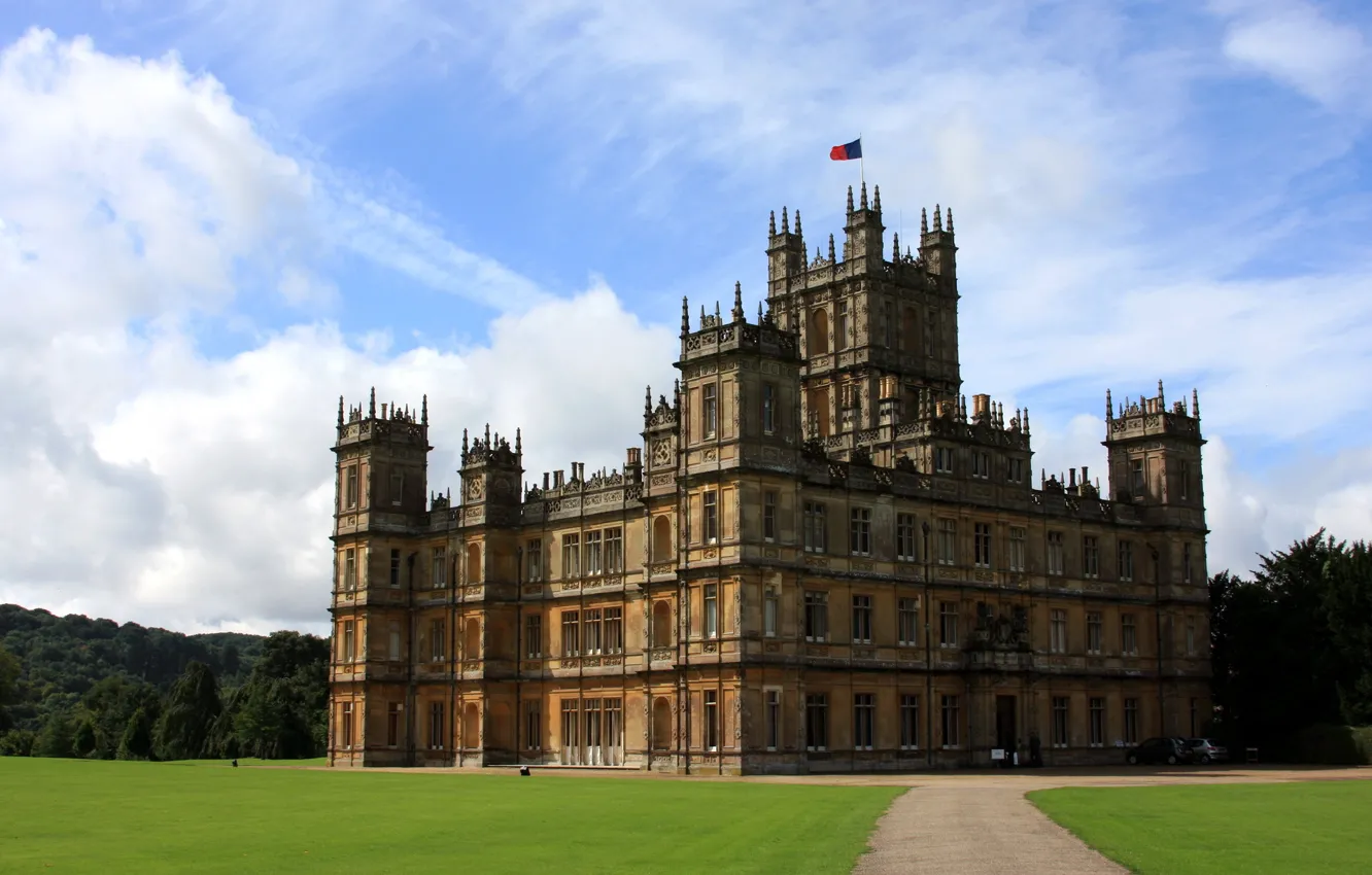 Photo wallpaper park, castle, building