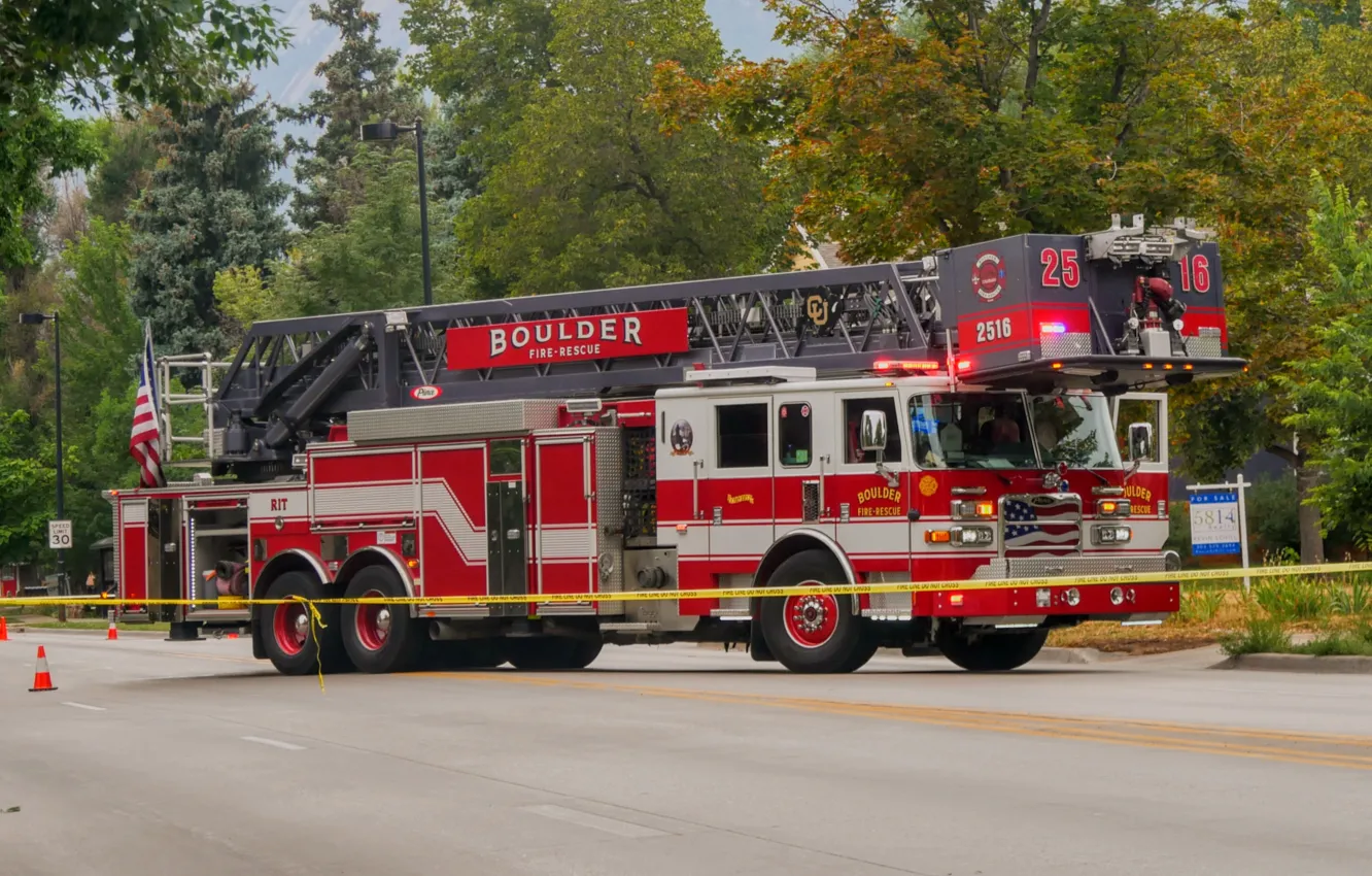 Photo wallpaper truck, Fire Truck, Malachi Brooks