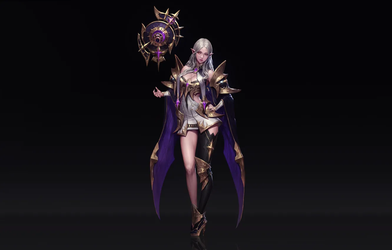 Photo wallpaper girl, fantasy, magic, style, art, Characters, magician, sorceress