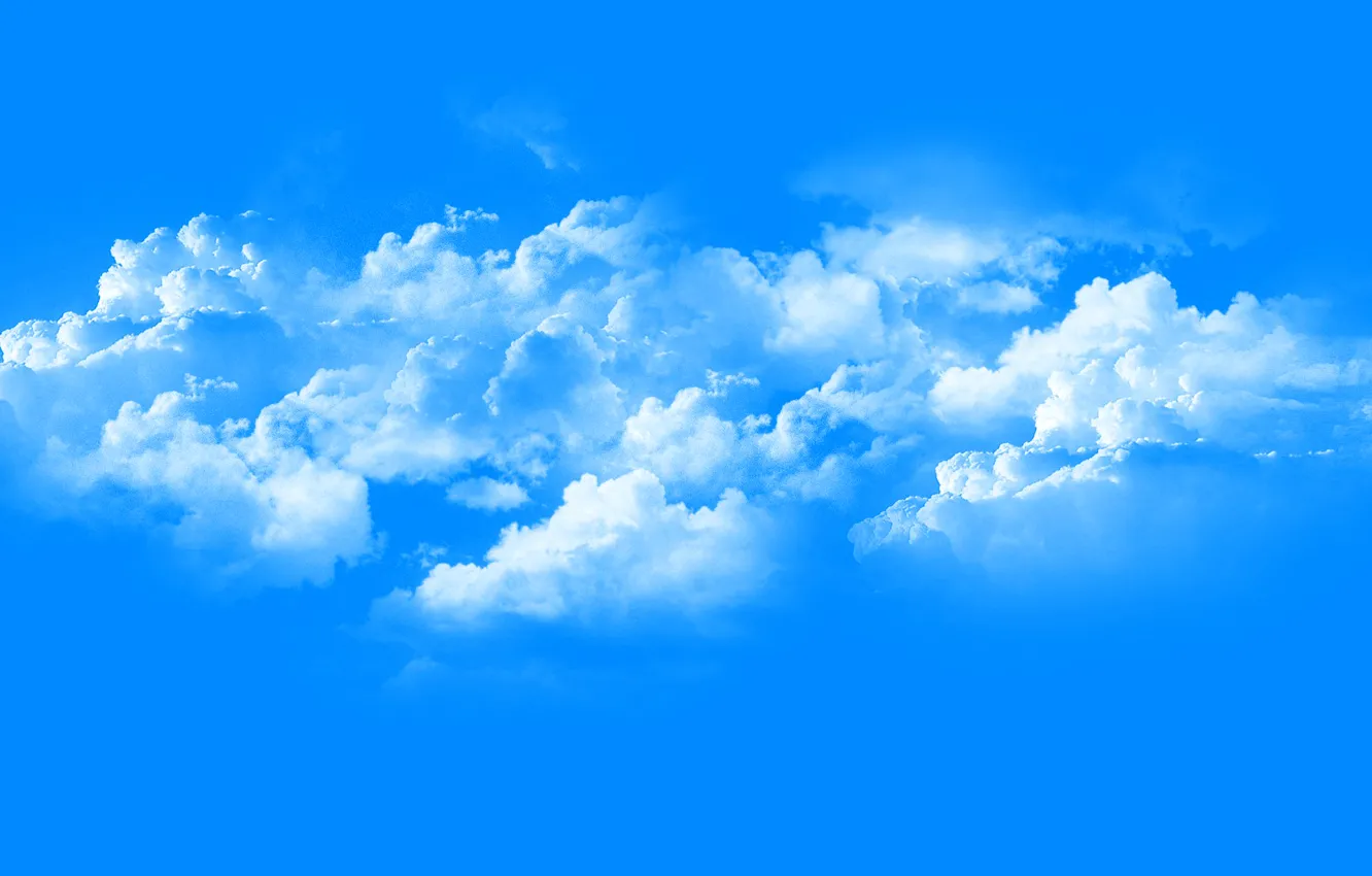 Photo wallpaper the sky, clouds, clouds, nature