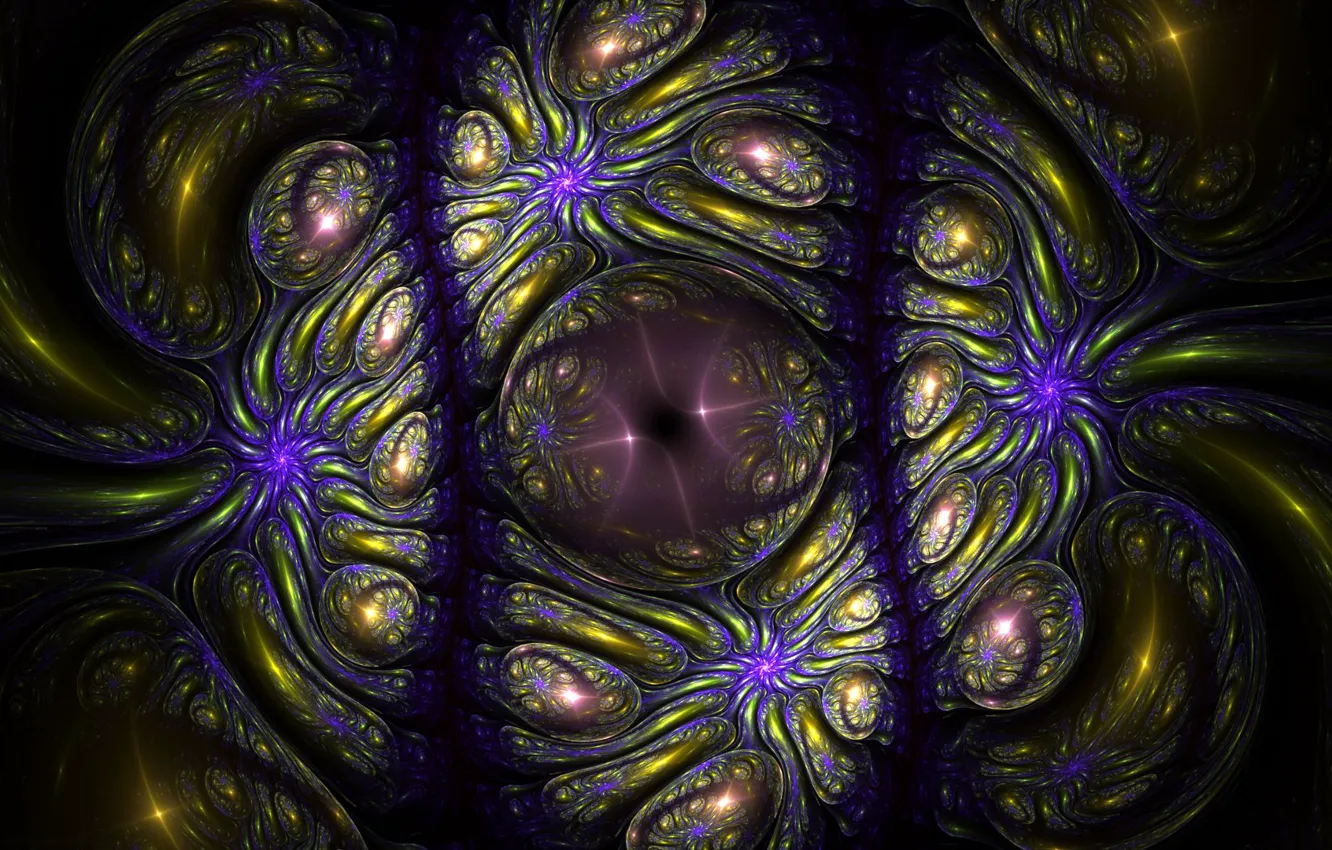 Photo wallpaper abstraction, the dark background, fractal, Wallpaper from lolita777