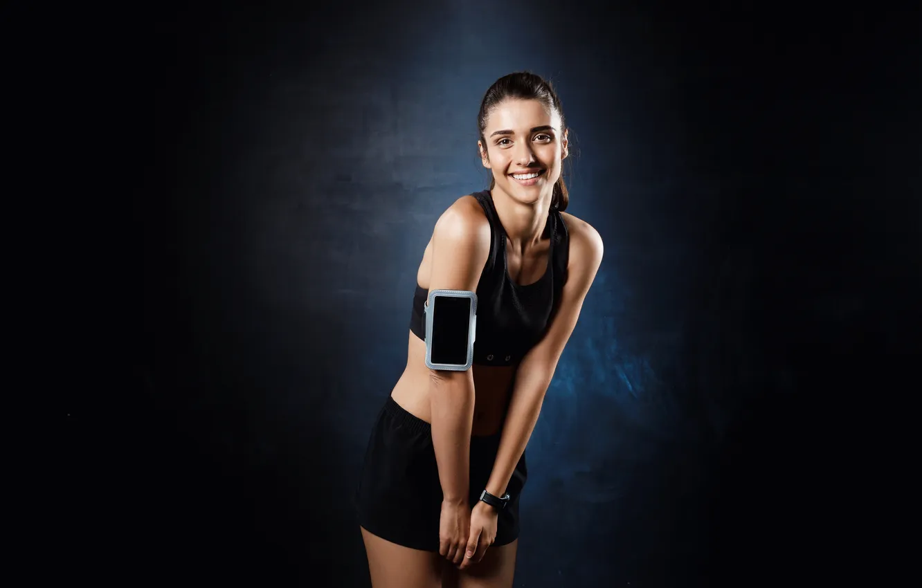 Photo wallpaper girl, young, beautiful, posing, Sportive