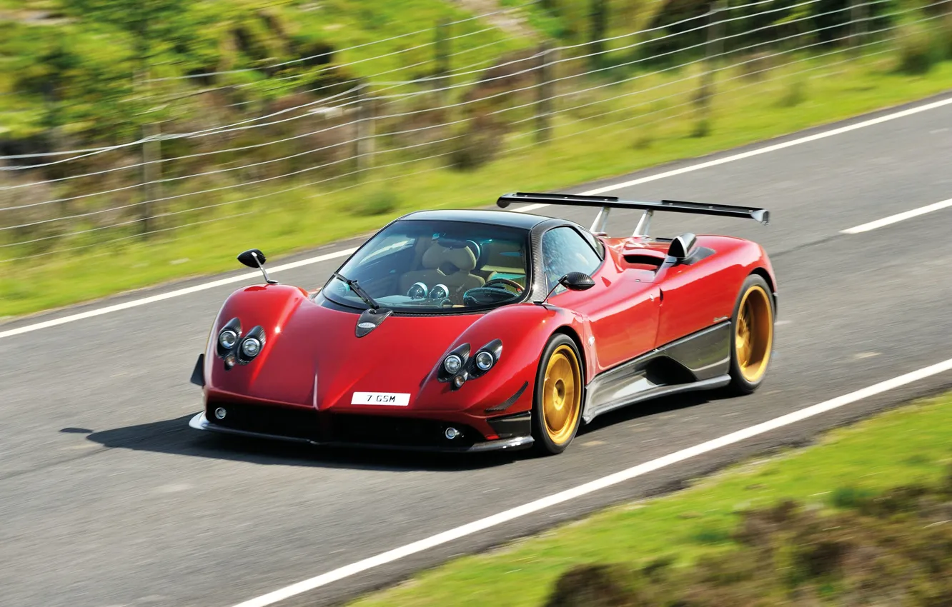 Photo wallpaper Pagani, Zonda, speed, Drive, Pagani Zonda F