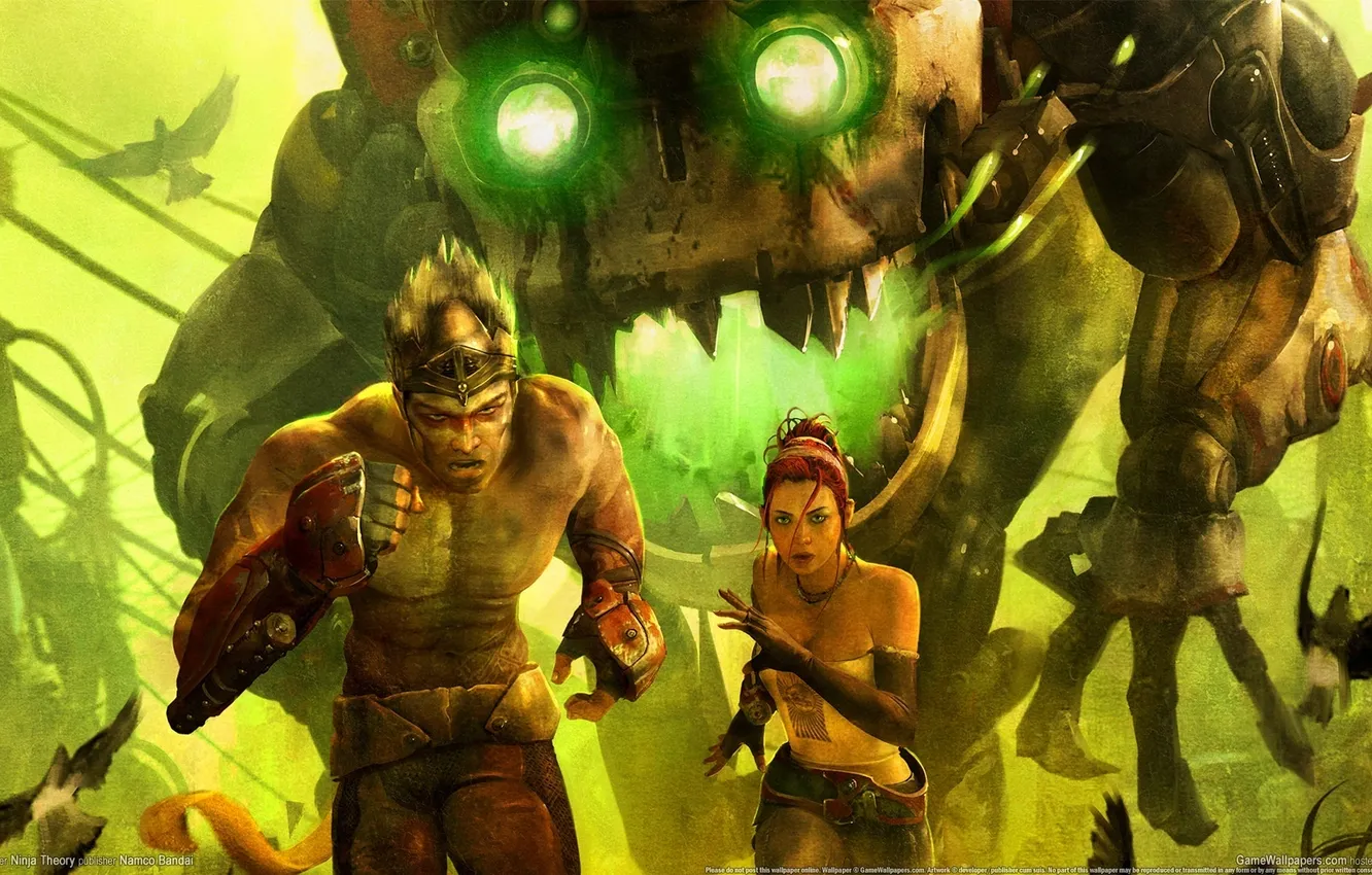 Photo wallpaper Chase, Ninja Theory, Mech, monkey, Enslaved, Enslaved: Odyssey to the West, trip