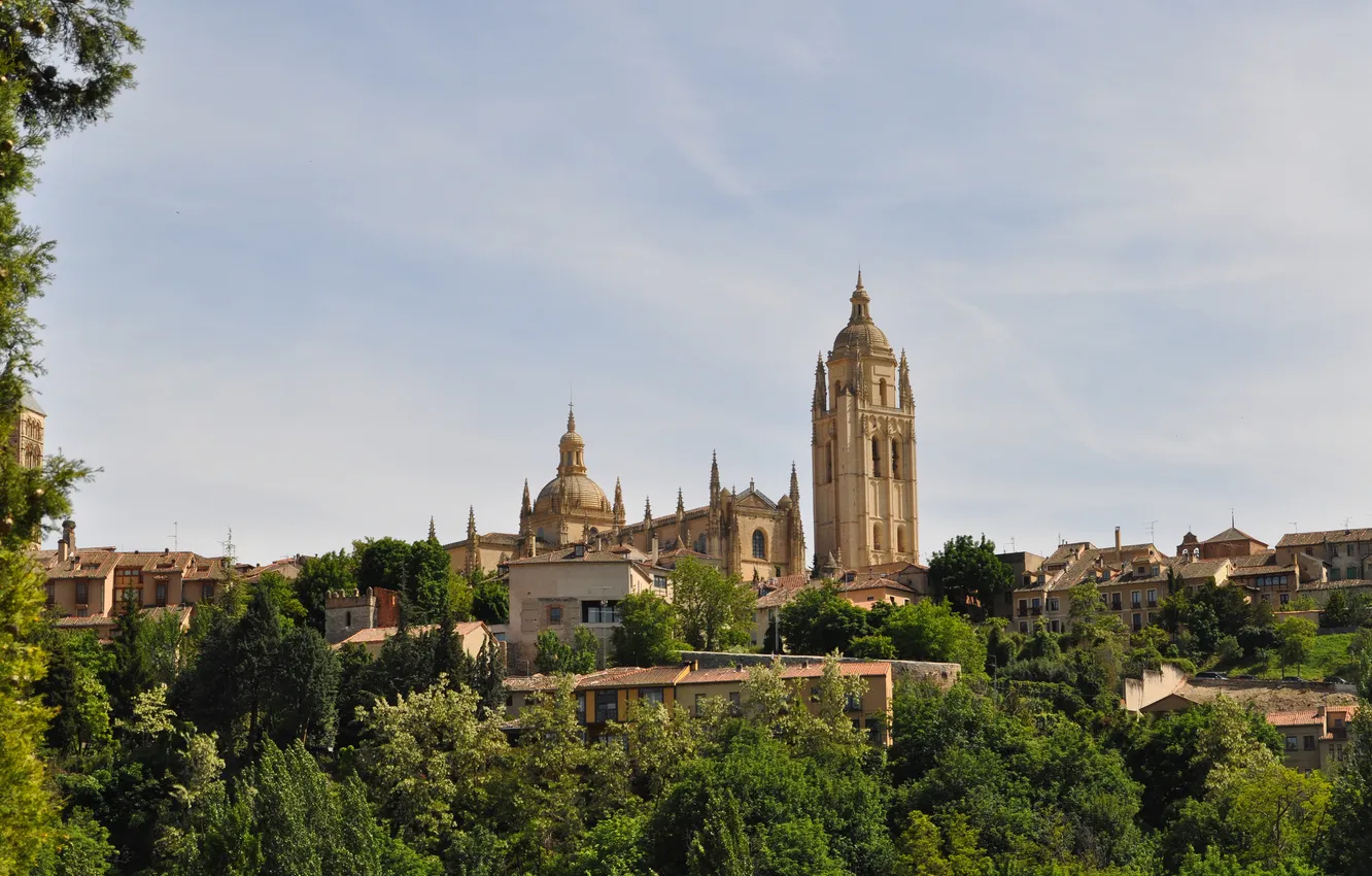 Photo wallpaper Cathedral, Spain, Spain, Segovia, Segovia Cathedral, Segovia