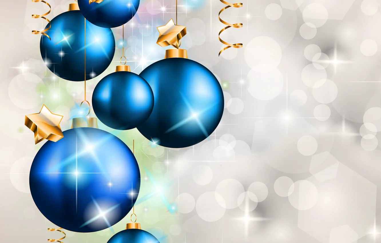 Photo wallpaper balls, New Year, Christmas, Christmas, balls, New Year, decoration