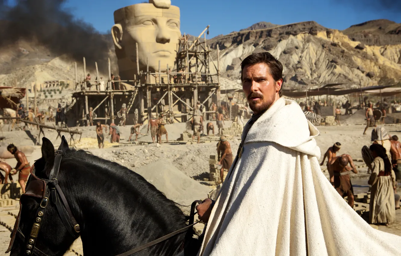 Photo wallpaper wallpaper, black, Gods, sky, fox, smoke, Egypt, mountains