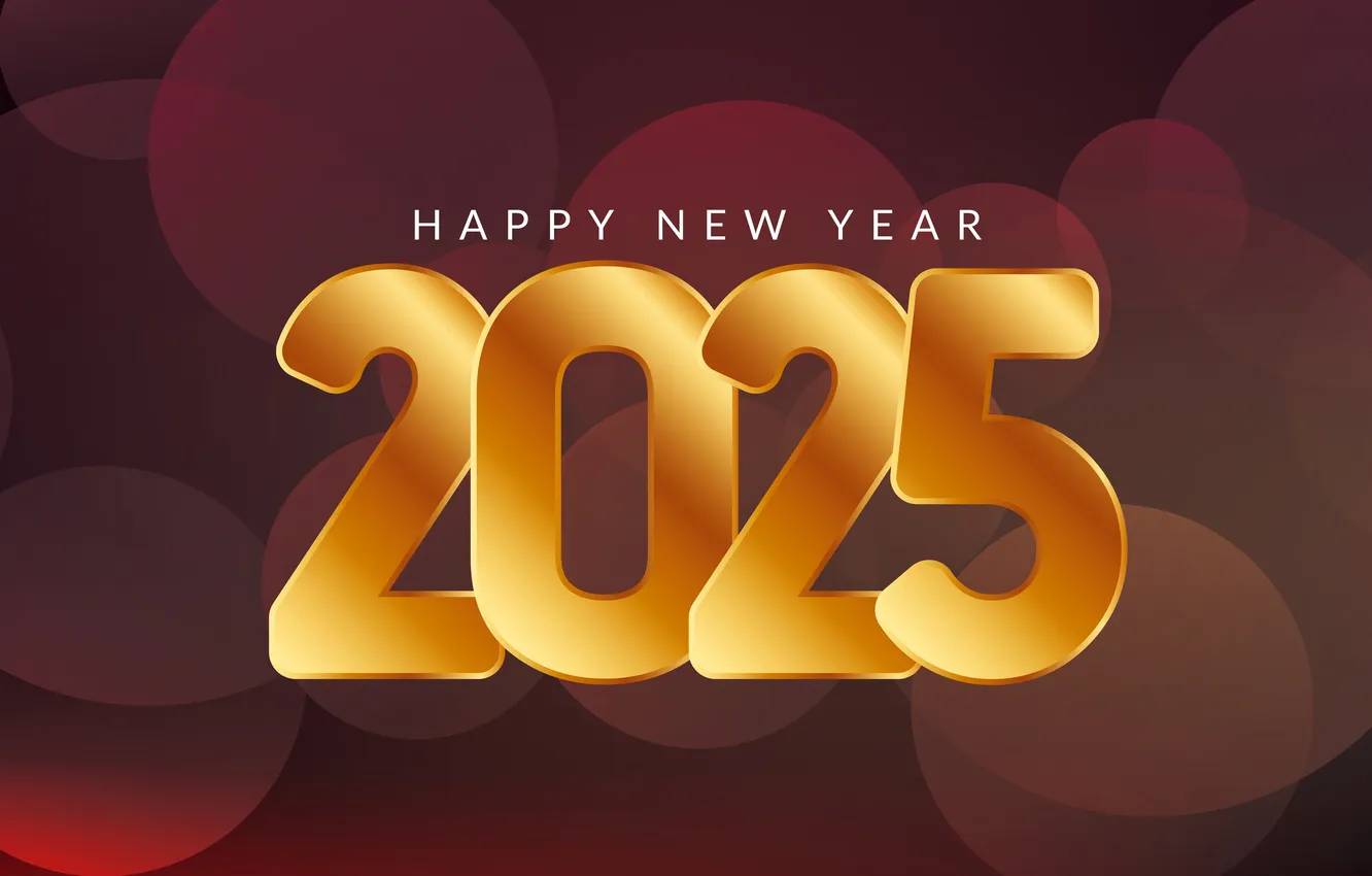 Photo wallpaper design, figures, gold, Purple, Holiday, Happy New Year, Gold, Happy new year