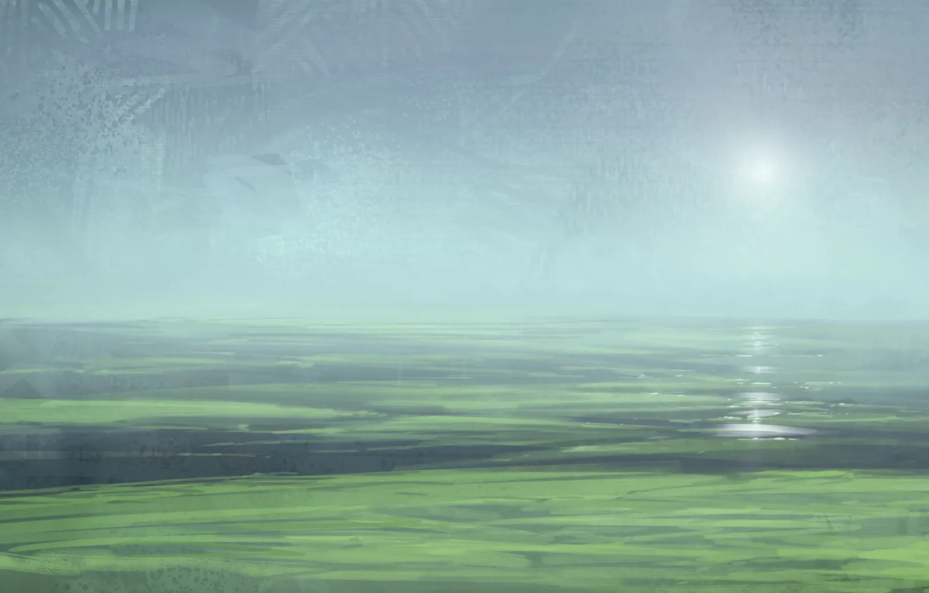 Photo wallpaper water, the sun, swamp