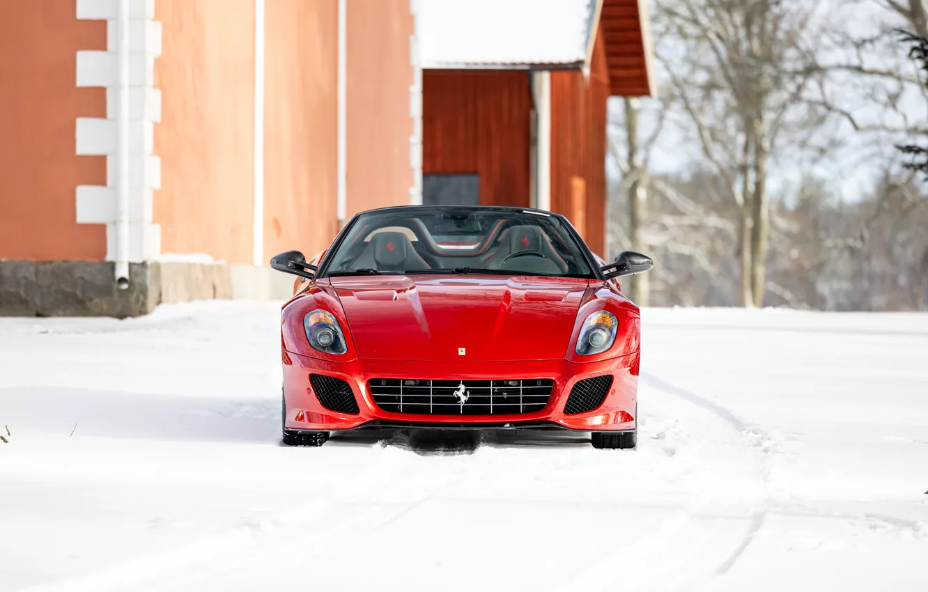 Photo wallpaper Ferrari, Front, SA Aperta, Ferrari SA Aperta