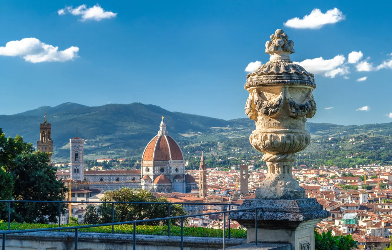 Photo wallpaper Italy, panorama, Florence
