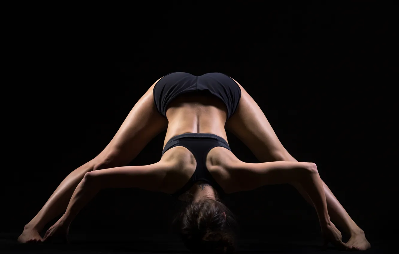 Photo wallpaper pose, back, yoga, stretching