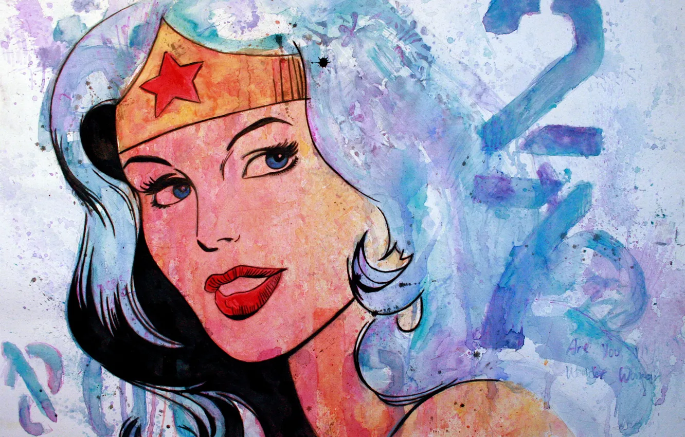 Photo wallpaper Wonder Woman, art, comics, Diana Prince