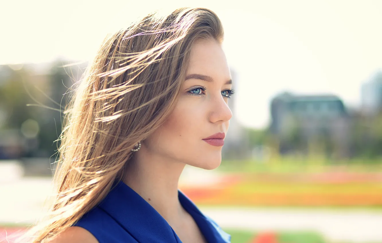 Photo wallpaper look, hair, blonde, Christina Minakova, Eugene Melnichuk