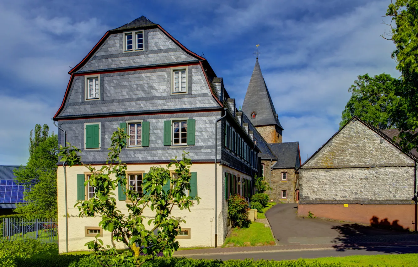 Photo wallpaper the city, home, Germany, Hotten Bach