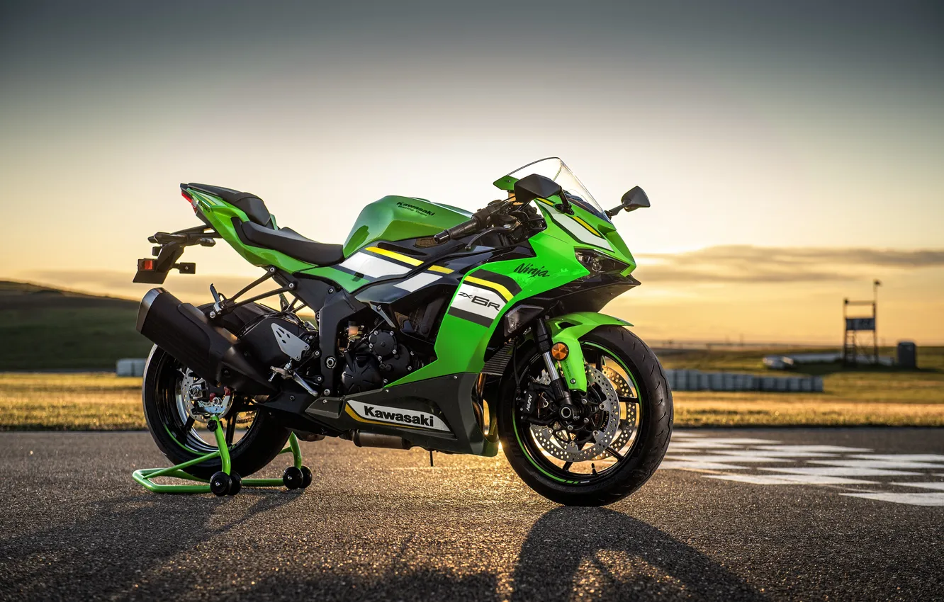 Photo wallpaper Bikes, ZX-6R, Kawasaki Ninja, 2025, Sports bikes