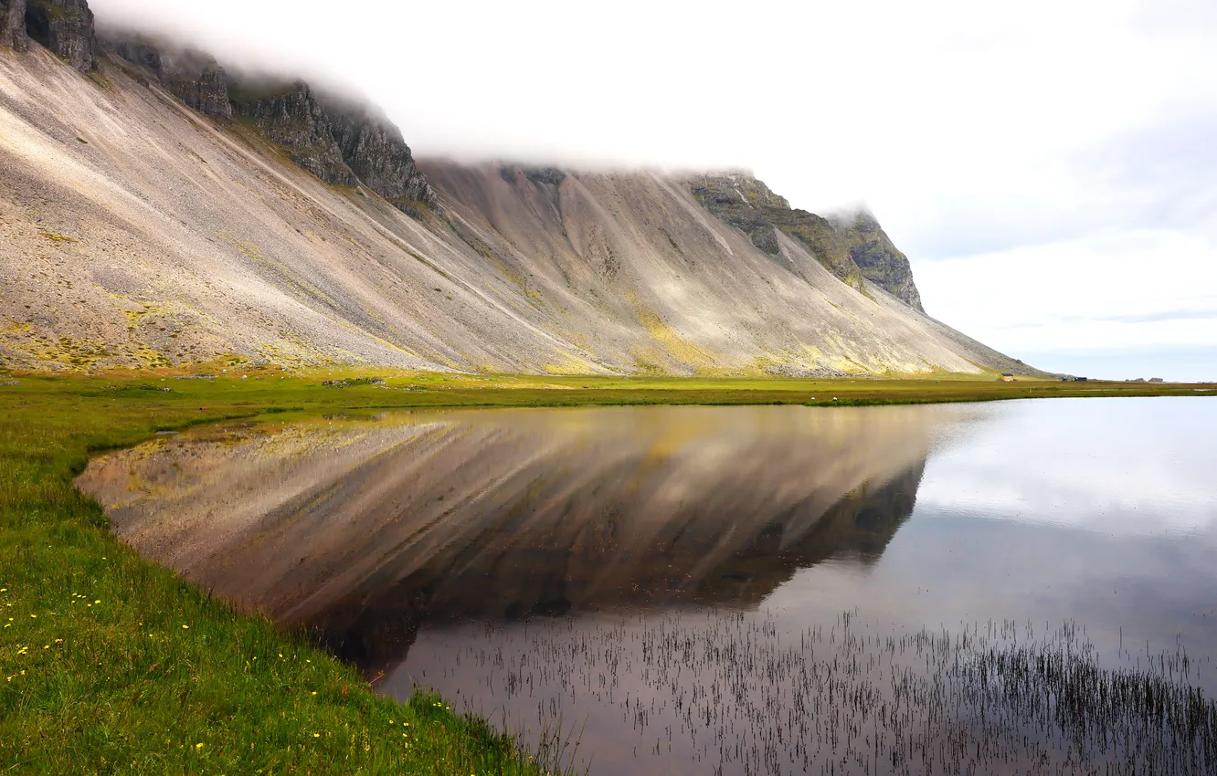 Photo wallpaper sea, shore, Iceland