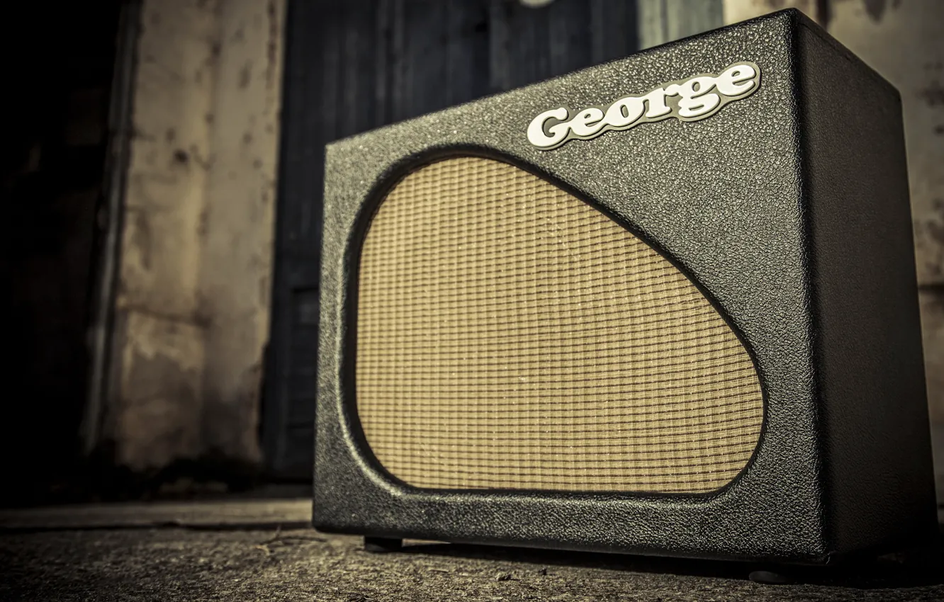 Photo wallpaper macro, background, Guitar amplifier