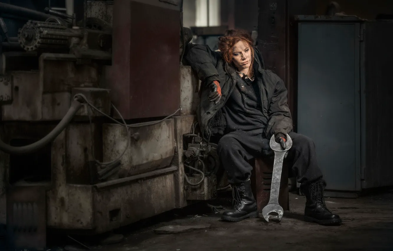 Photo wallpaper girl, key, working, Chakhvadze, Bessarion