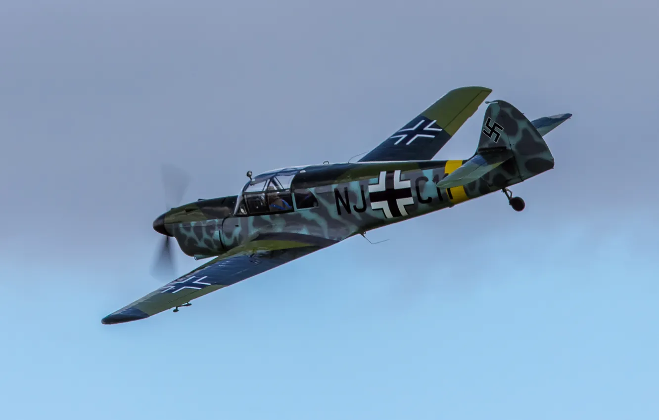 Photo wallpaper Messerschmitt, single-engine, monoplane, "Typhoon", messenger, Bf.108