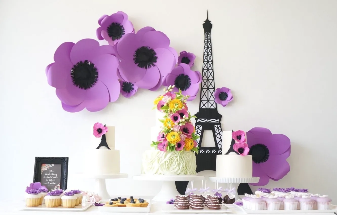 Photo wallpaper cake, decoration, cake, sweet, cupcakes, cuts