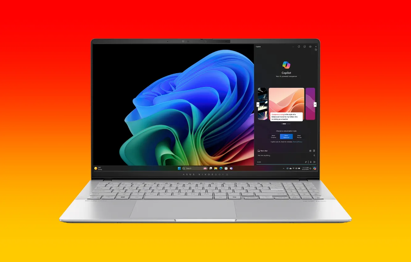 Photo wallpaper computer, laptop, asus, Vivobook