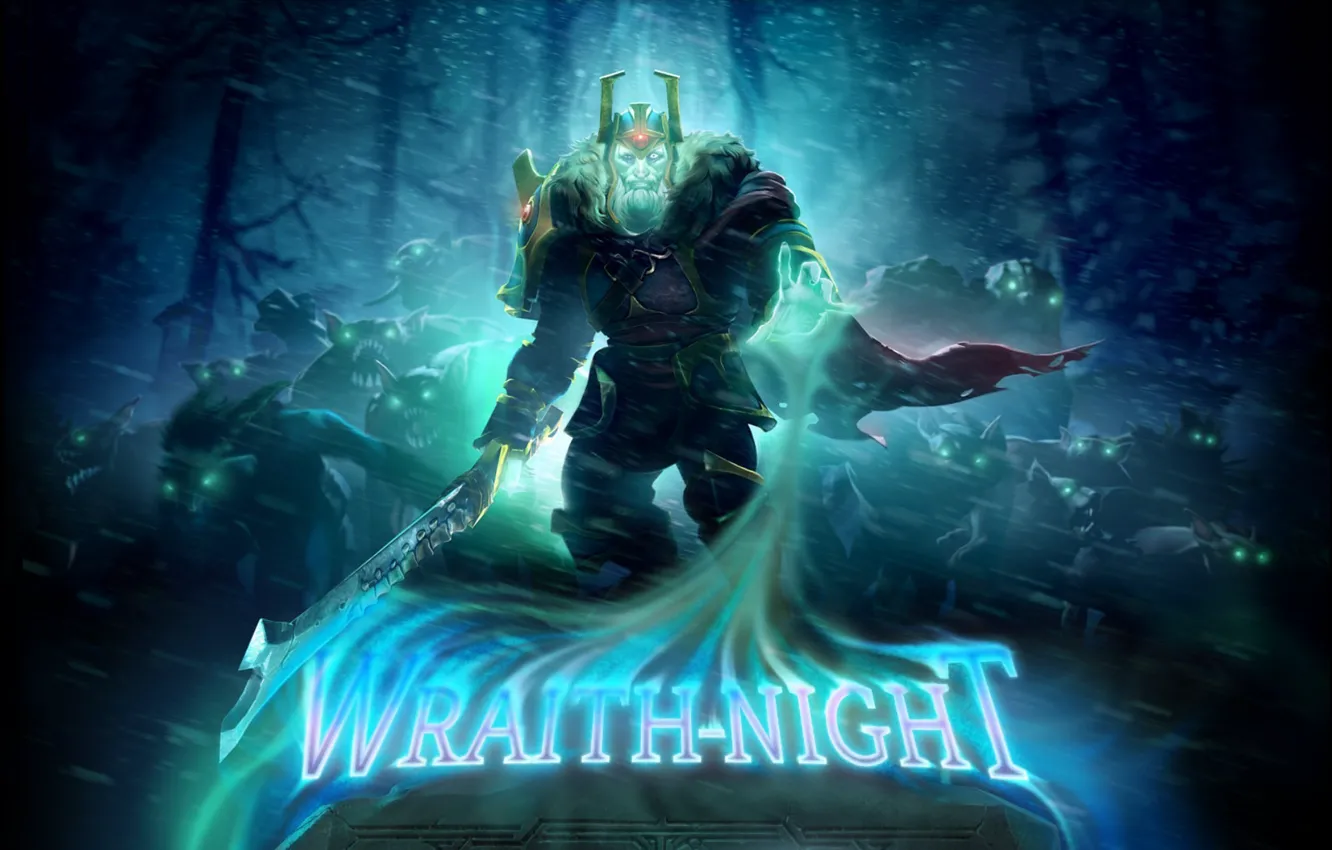 Photo wallpaper dota, Valve, dota 2, wraith-night