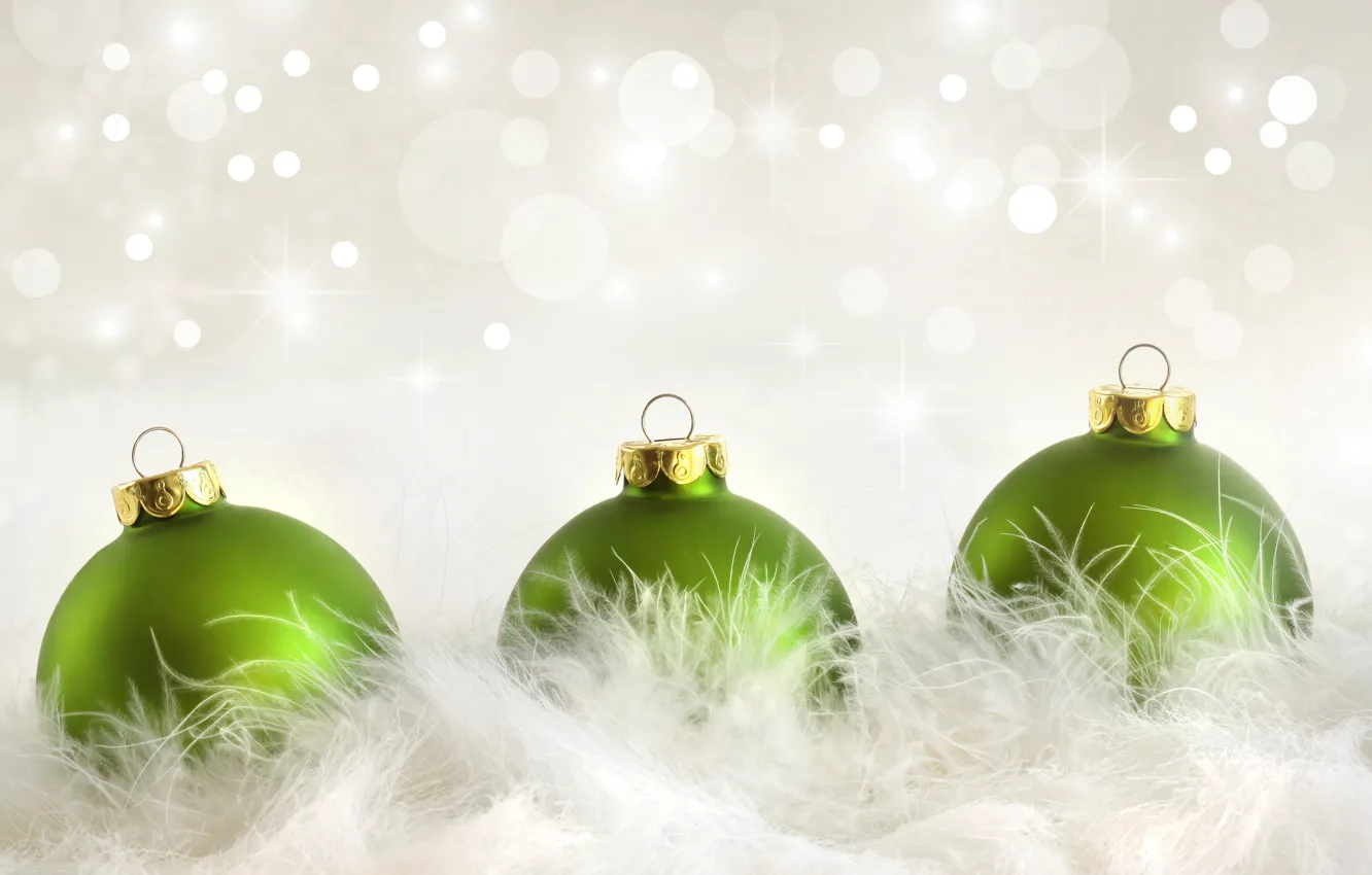 Photo wallpaper decoration, balls, new year, Christmas, Christmas, balls, New Year, decoration