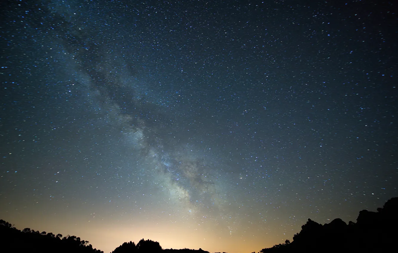 Photo wallpaper Sky, Stars, Night, Milky Way