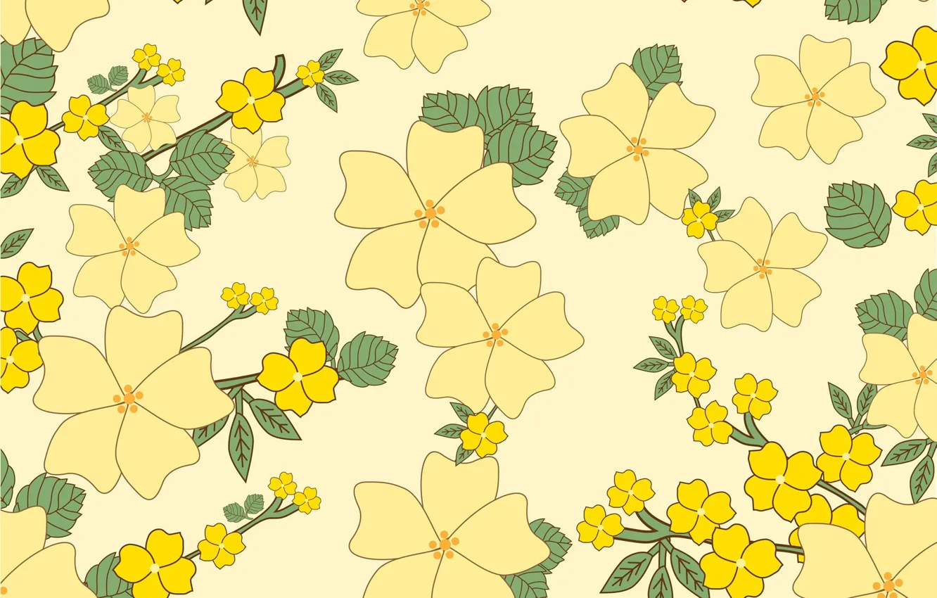 Photo wallpaper flowers, retro, background, texture