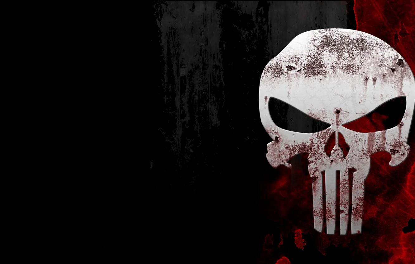 Photo wallpaper background, blood, skull, sake, the Punisher, The Punisher