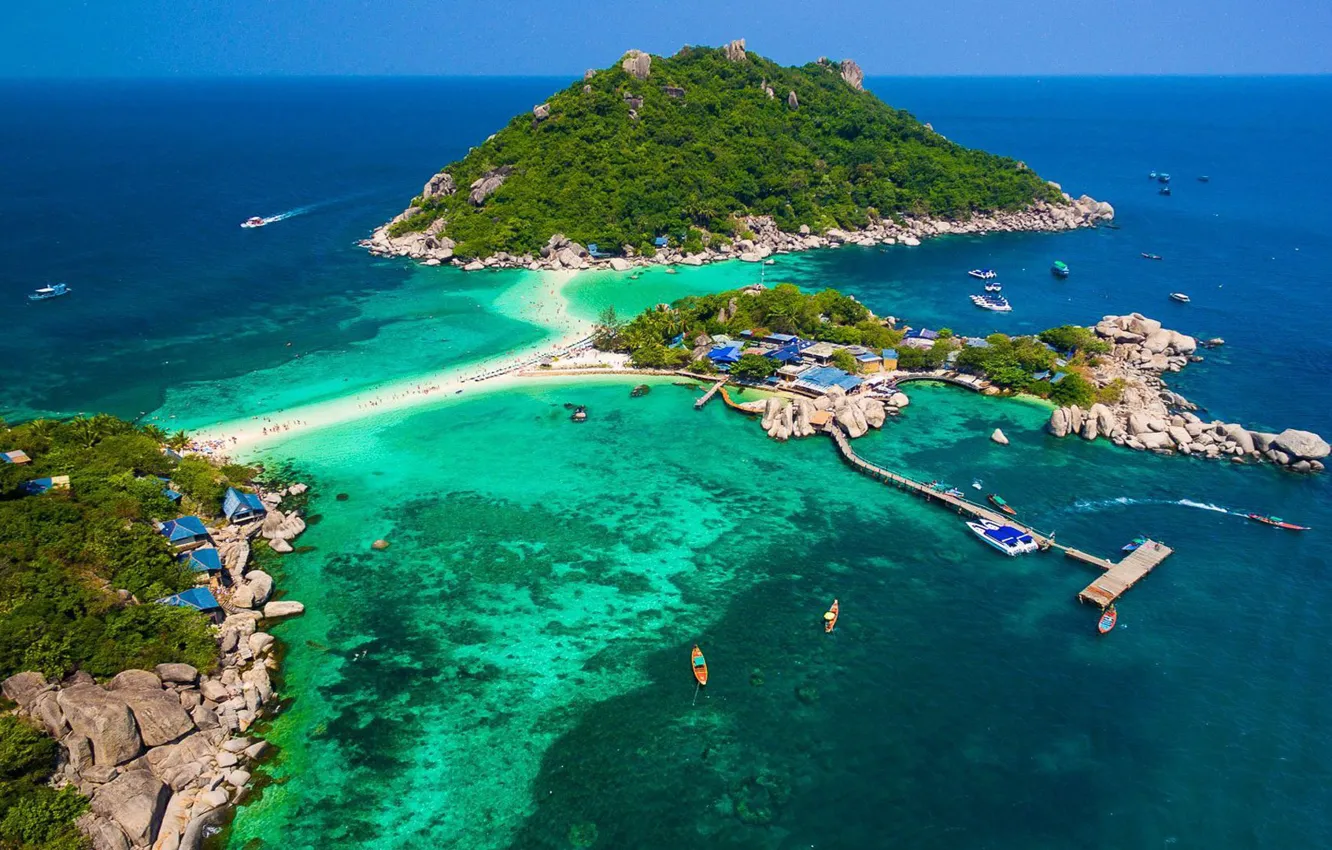 Photo wallpaper Islands, the ocean, Thailand, Thailand, resort, diving, resort, Andaman Sea