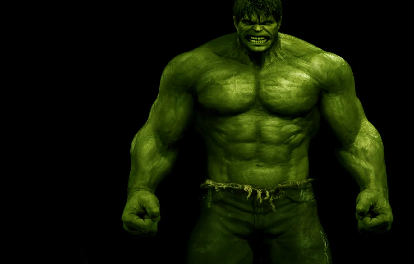 Photo wallpaper anger, green, evil, The Incredible Hulk, The Incredible Hulk