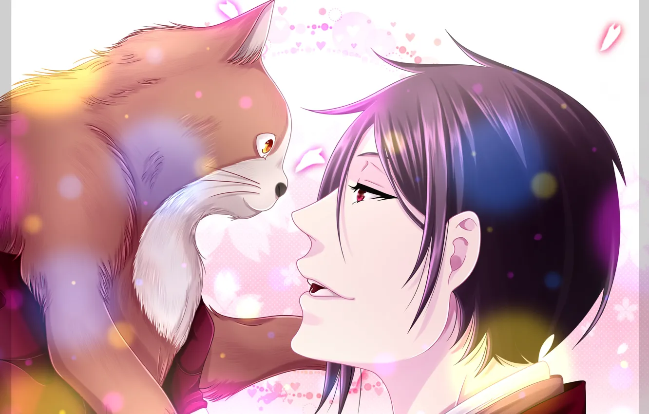 Photo wallpaper cat, cat, sebastian, Kuroshitsuji, Sebastian Michaelis, Dark Butler, by namisiaa