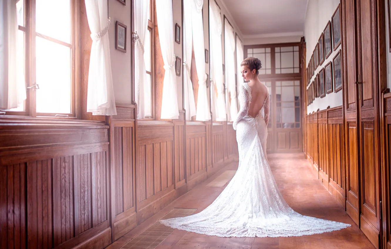 Photo wallpaper dress, the bride, Life They Will Treat Guests