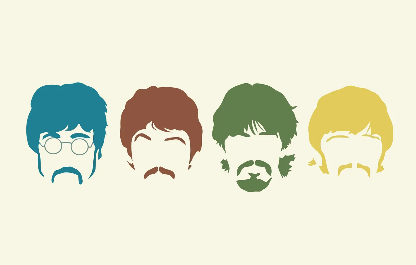 Photo wallpaper music, minimalism, group, The Beatles