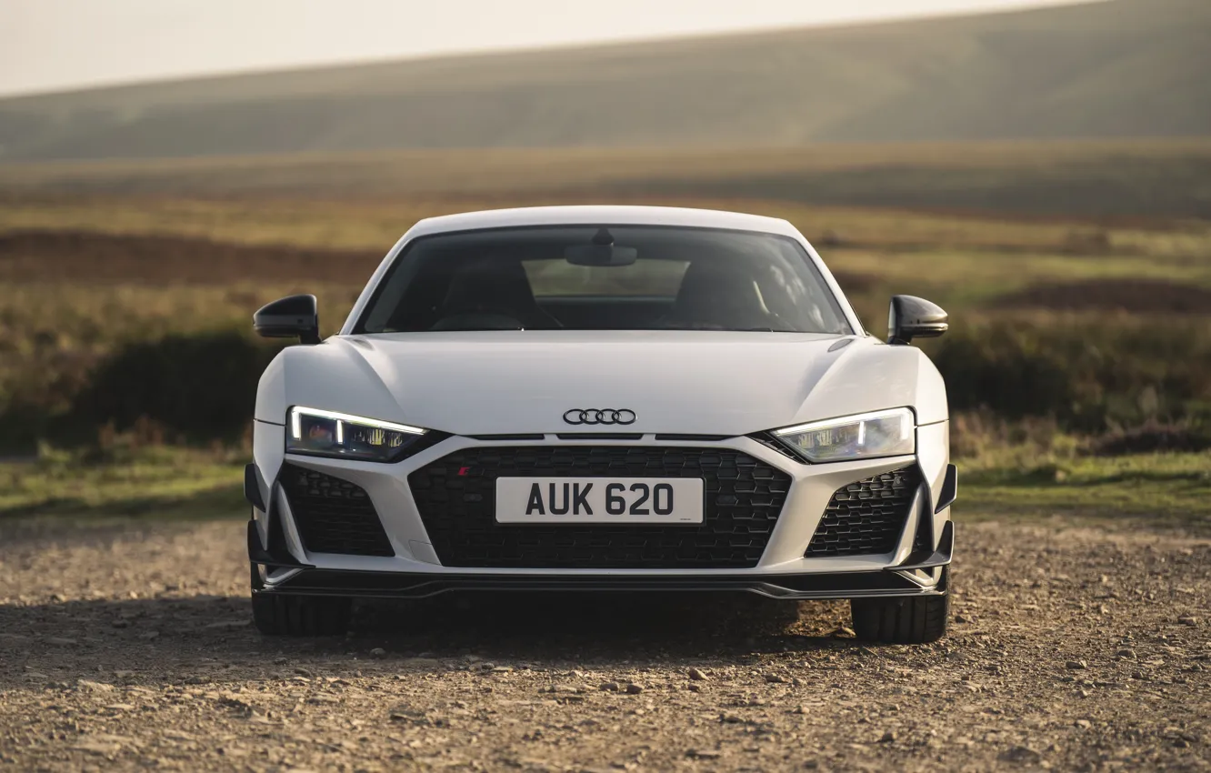 Photo wallpaper Audi, front, R8, Audi R8 Coupe V10 GT RWD