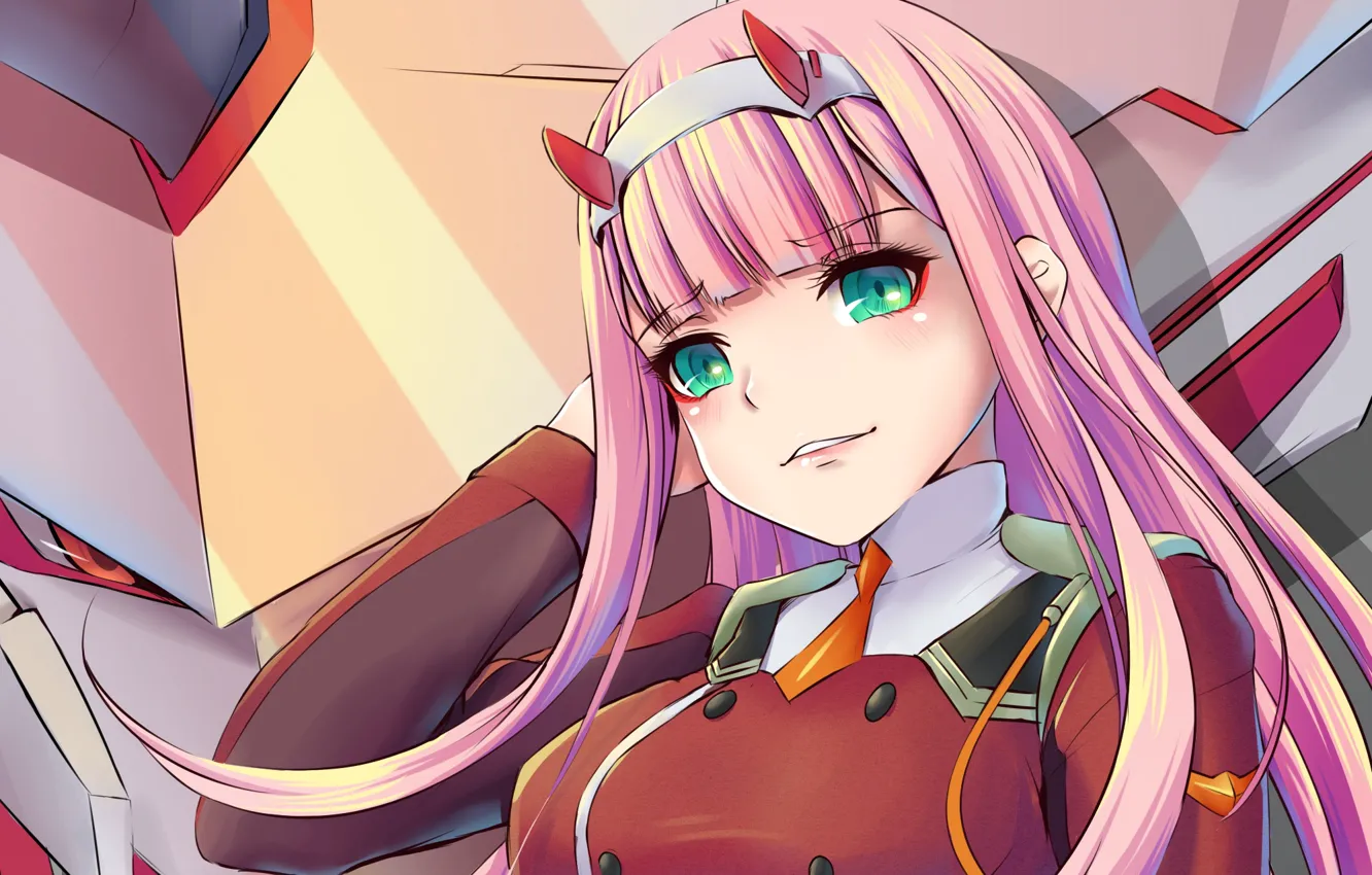 Photo wallpaper girl, 002, Darling In The Frankxx, Cute in France, Zero Two, Franks