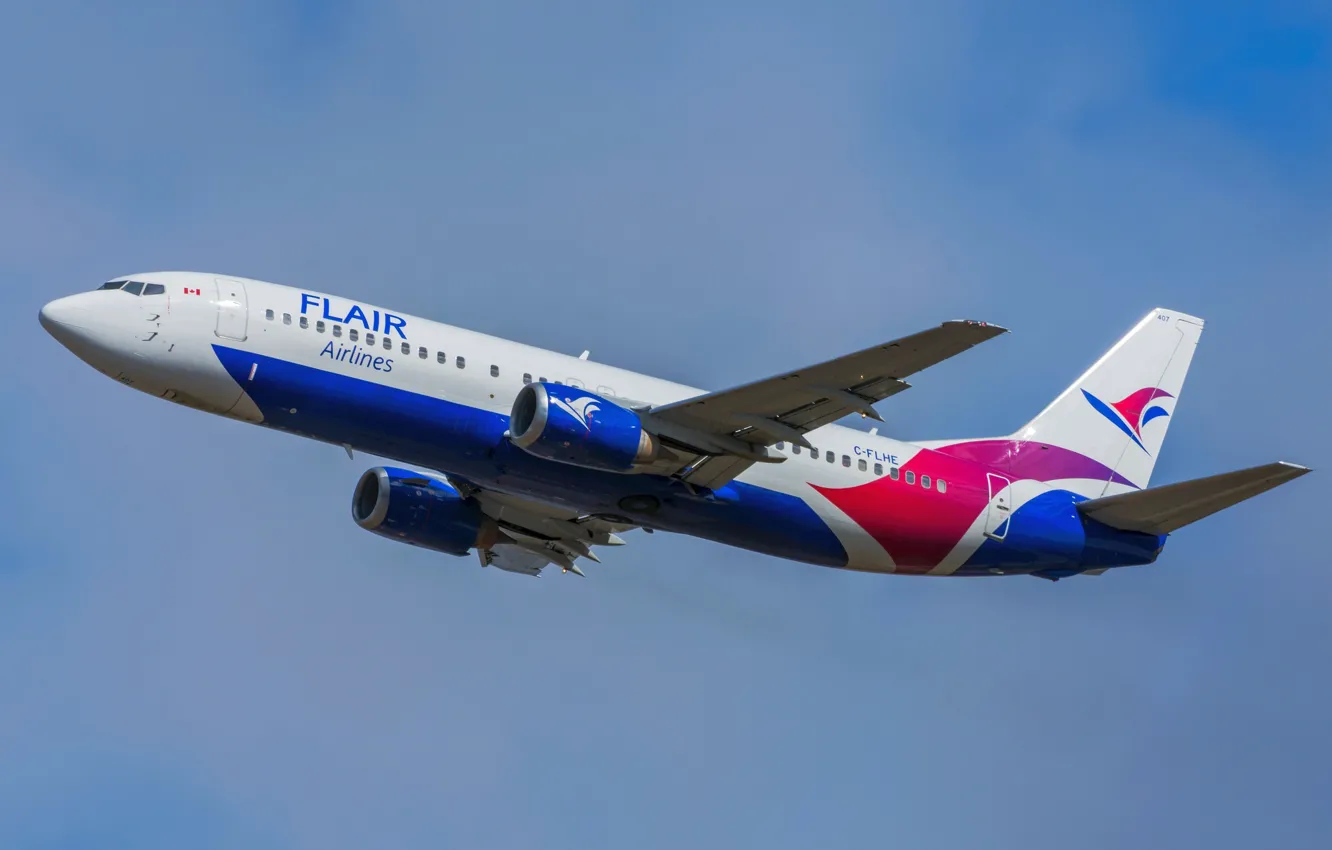 Photo wallpaper Boeing, 737-490, Flair Airlines