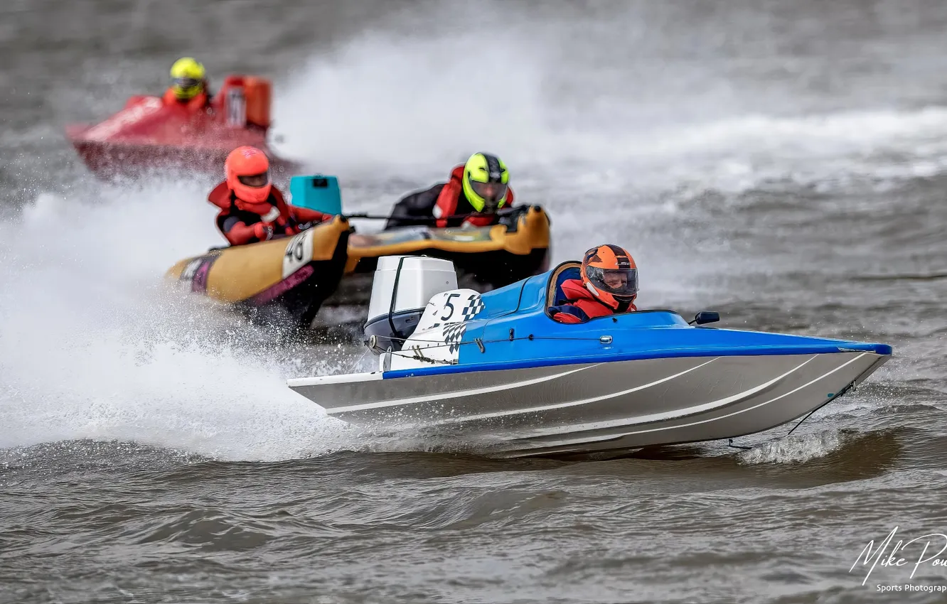 Photo wallpaper race, boat, speed