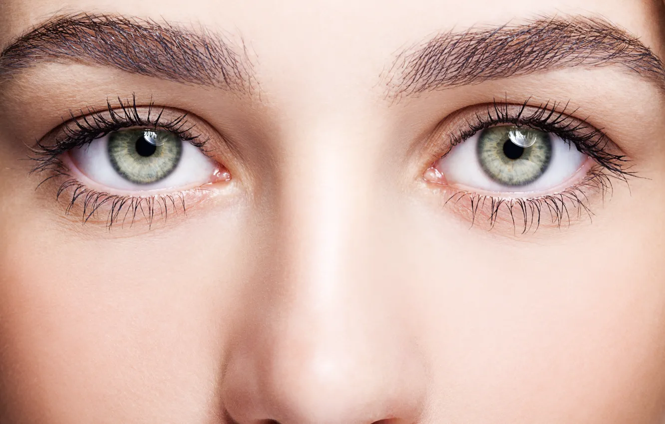 Photo wallpaper eyes, skin, make up