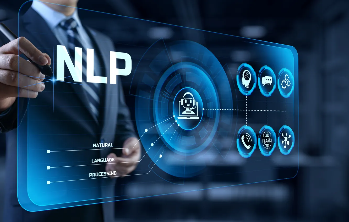 Photo wallpaper natural, technology, communication, language, intelligence, processing, nlp
