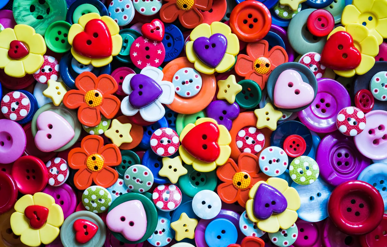 Photo wallpaper macro, color, buttons