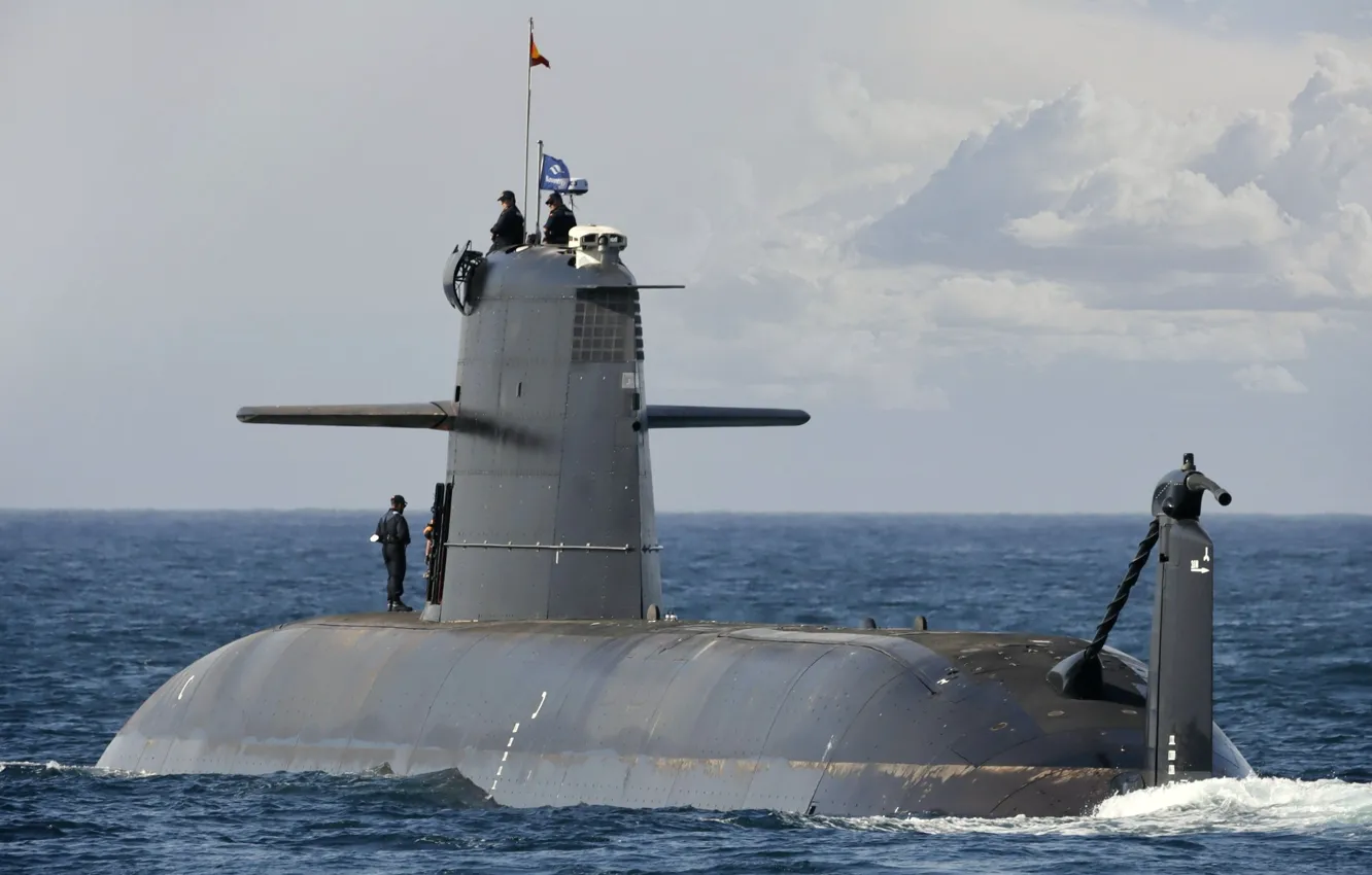Photo wallpaper submarine, Spanish Navy, S-81, Isaac Peral