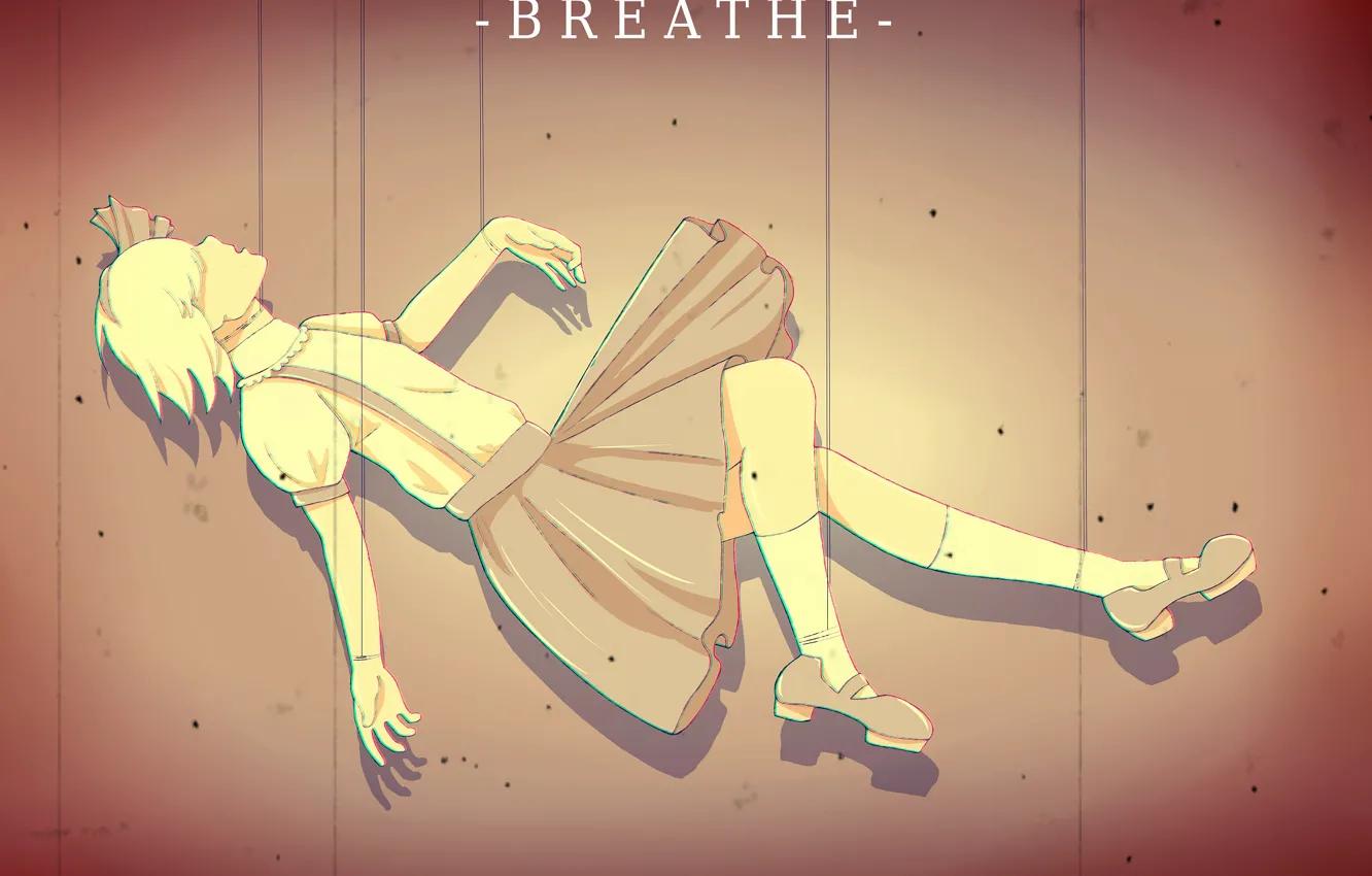 Photo wallpaper girl, skirt, drop